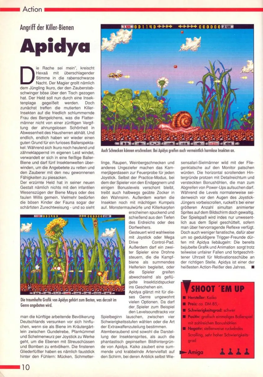 Apidya [Amiga] - Commodore Corner - SNES Forum